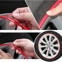 car wheel rim sticker chrome wheel decoration auto tire rims plated strip protection decoration car styling exterior accessories