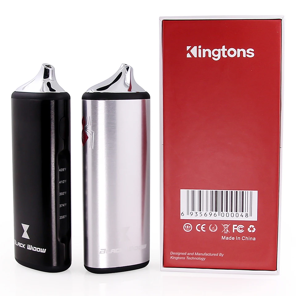Распродажа Kingtons сухой травяной вапоризатор 2200 мАч электронная сигарета Черная