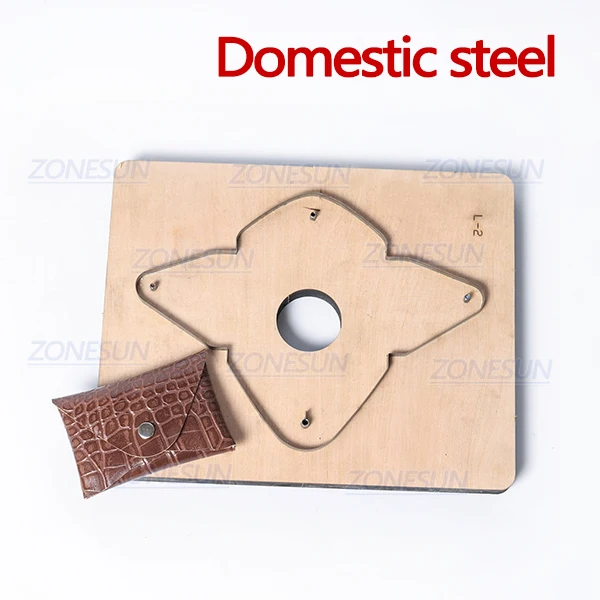 Domestic steel ZONESUN D2 заказной кожаный кошелек для монет режущий резак кликер сталь правило штампа кожа Pucnhing инструмент для высечки машины - Цвет: Domestic steel