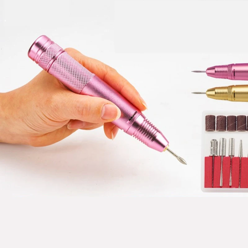 Металлическая сменная Ручка для электрической шлифовальной машины ногтей без