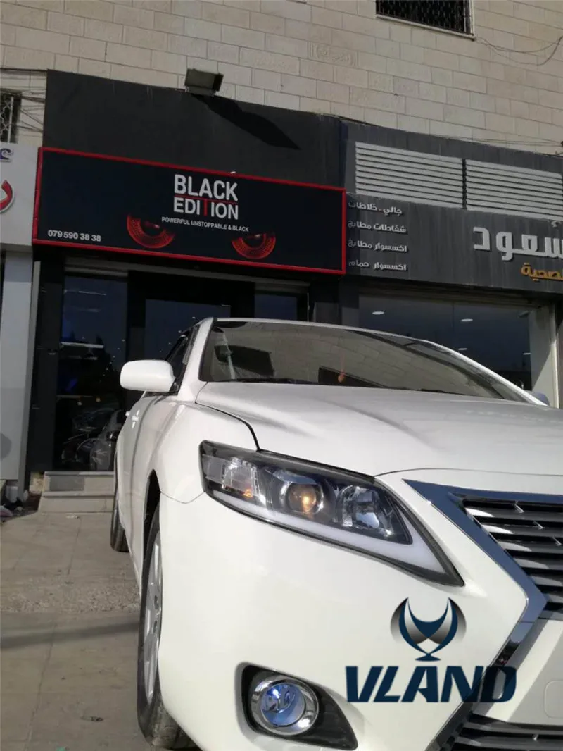 Автомобильные аксессуары от производителя Vland, Головной фонарь для Toyota Camry 2009-2011, светодиодный головной светильник, Дневной светильник, ксеноновая лампа H7