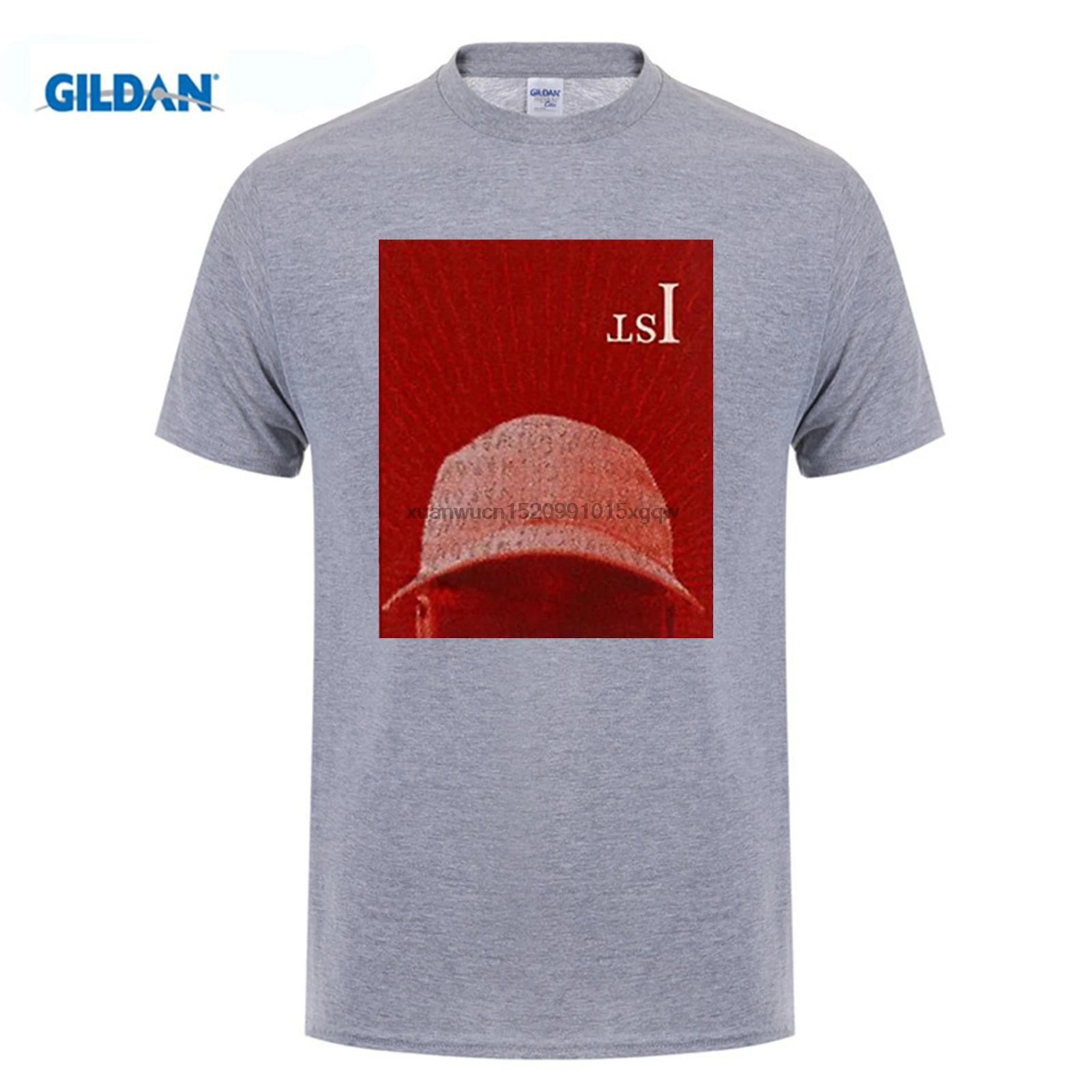 GILDAN t-shirt Gray men Skepta Konnichiwa Stamp Streetwear Short-Sleeved Clothing big sizes Round Collar Lover cotton | Мужская одежда