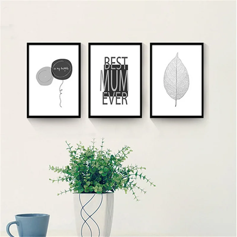 

Hot Deer Leaves Scenery Unframed Spray Painting Canvas Poster Modern Nordic Style Wall Art For Home Decoration Living Room Decor