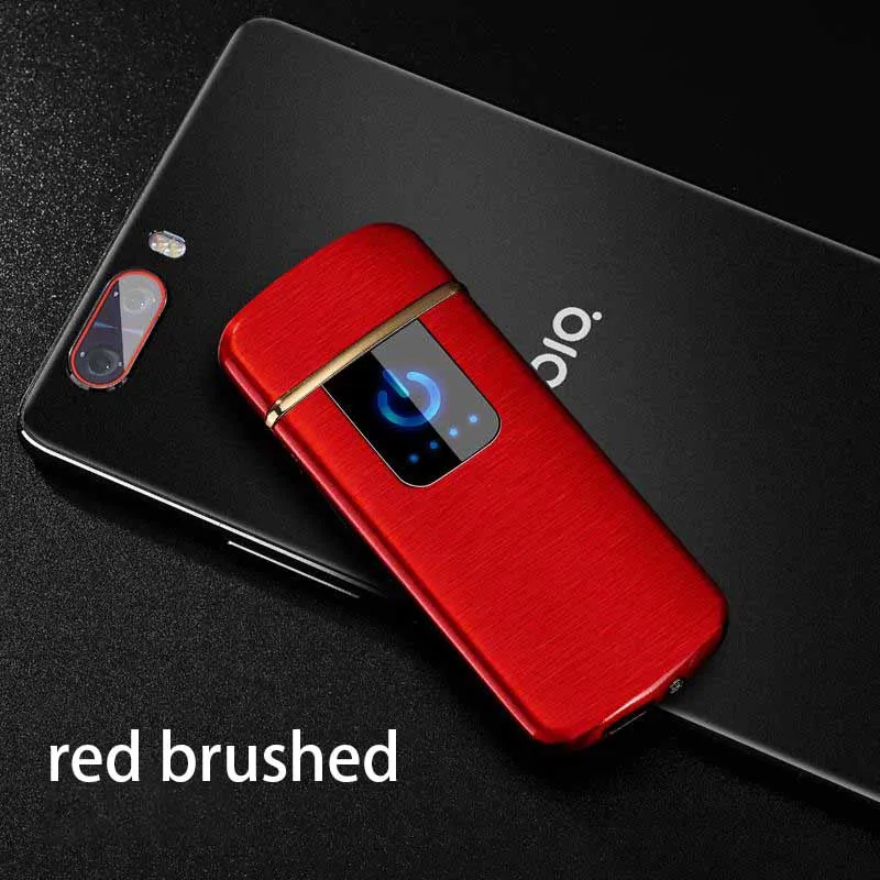Бесплатный Лазерный Логотип Вольфрам турбо USB lighttetouch-Sensitive переключатель ветрозащитная Зажигалка для сигарет сигарета электронная зажигалка