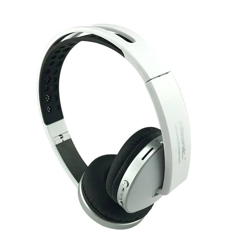 Hisonic Беспроводной наушники Gaming Headset стерео Складная спортивные наушники микрофон игровой беспроводные Auriculares Audifonos - Цвет: 1707-WHITE