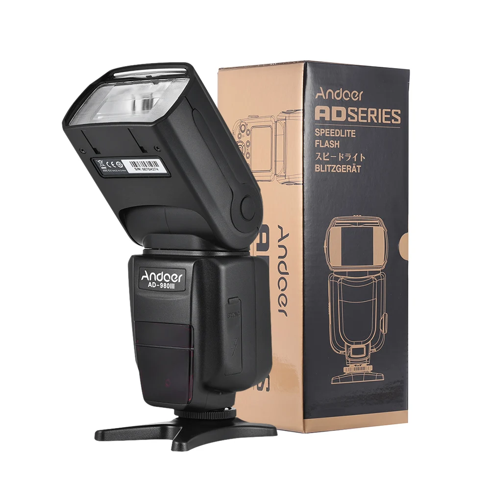 Andoer AD-980IIIC E-TTL Master Slave Flash Speedlite 1/8000s HSS Встроенная 2,4G Беспроводная система вспышки для камер Canon серии