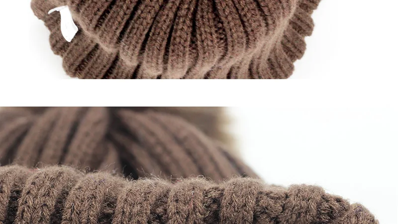 Меховая шапка с помпоном, зимние детские шляпы, Skullies Beanies, Детские теплые шапки, эластичные вязаные шапки, детские меховые шапки с помпонами для мальчиков и девочек