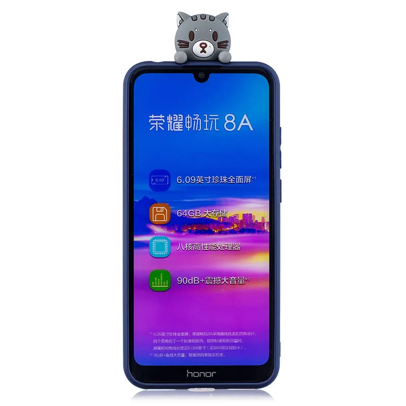 Чехол для телефона FLYKYLIN, чехол для huawei Honor 8A, JAT-LX1, чехол для Honor 8X, чехол для Honor 8C, BKK-L21, 3D, мягкие силиконовые чехлы из ТПУ
