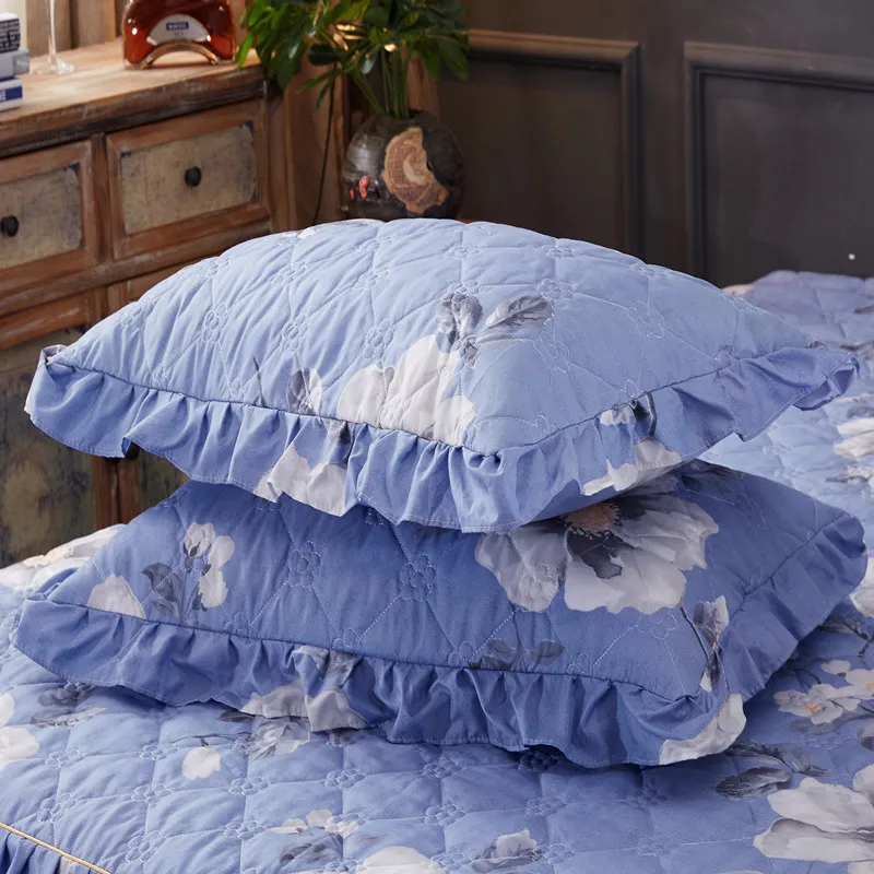 4 шт. утолщенные стеганые кружевные комплекты постельного белья в стиле