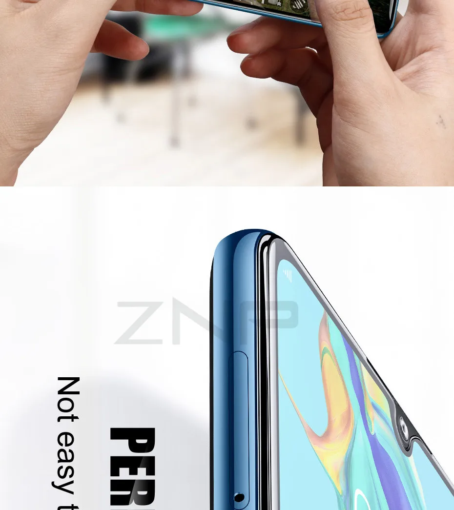 Защитное стекло ZNP 25D с закругленными краями для huawei P30 P20 Pro Lite, закаленное защитное стекло для Honor 9 Lite 10