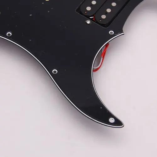 SEWS загружен Prewired электрогитара Pickguard пикапы 11 Отверстие HSH черный | Спорт и