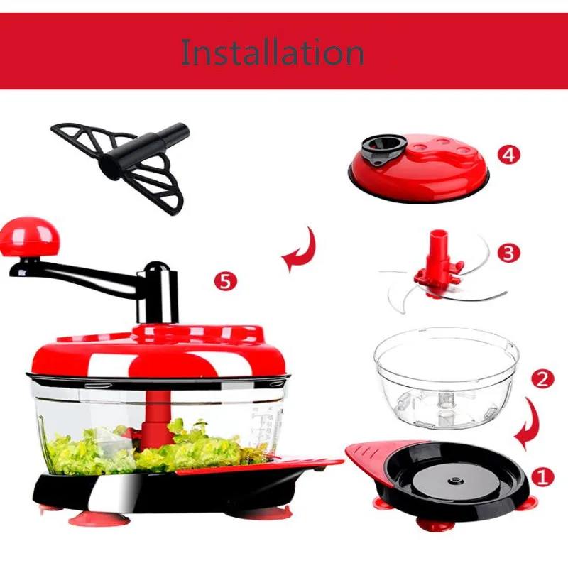 

Manual Meat Grinder Chopper Food Chopper Broken Vegetables Egg Separation Garlic Mixing Kitchen Cooking Tools Accessories