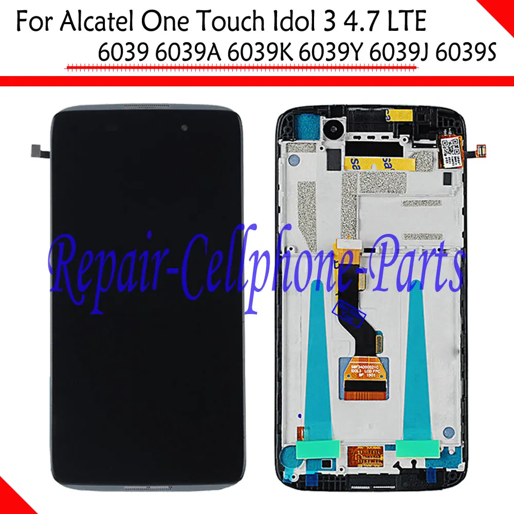 Полный ЖК-дисплей + сенсорный экран дигитайзер рамка крышка в сборе для Alcatel One touch