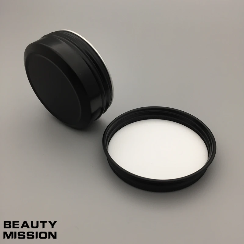 Beauty Mission 50 шт 30 г черные алюминиевые банки мл металлическая банка для крема