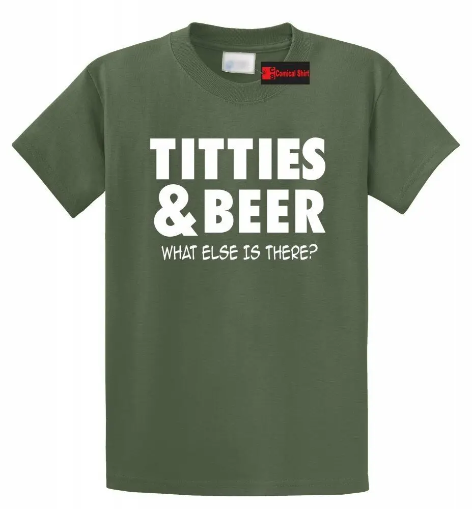 Забавная футболка с надписью Titties and Beer What ALSE Is There вечерние футболки сексуальным