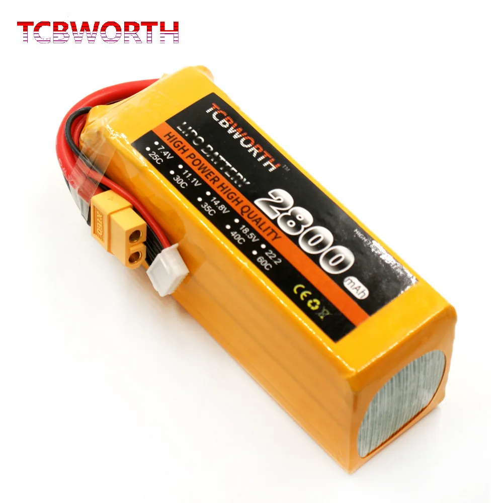 Распродажа Акция RC LiPo батарея 14 8 в 2800 мАч 60C Max 120C для радиоуправляемых самолетов