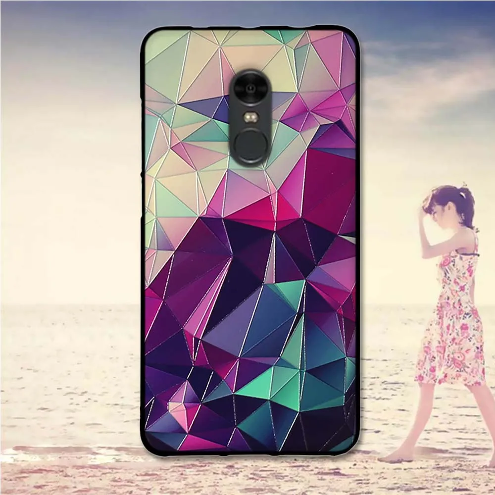 Чехол для Xiaomi Redmi Note 4 задняя крышка силиконовый окрашенный чехол телефона note 4X
