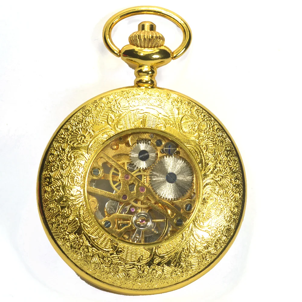 TIEDAN Механические карманные часы для мужчин стимпанк Роскошные Антикварные