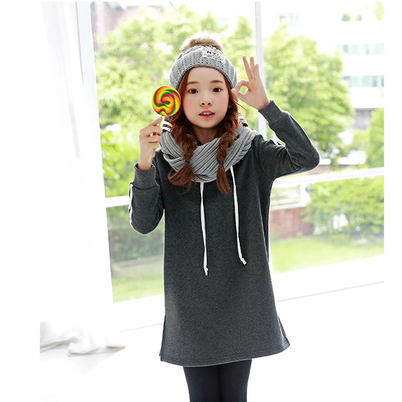 Новинка 2017 года детские Обувь для девочек зимнее теплое платье серый хлопок