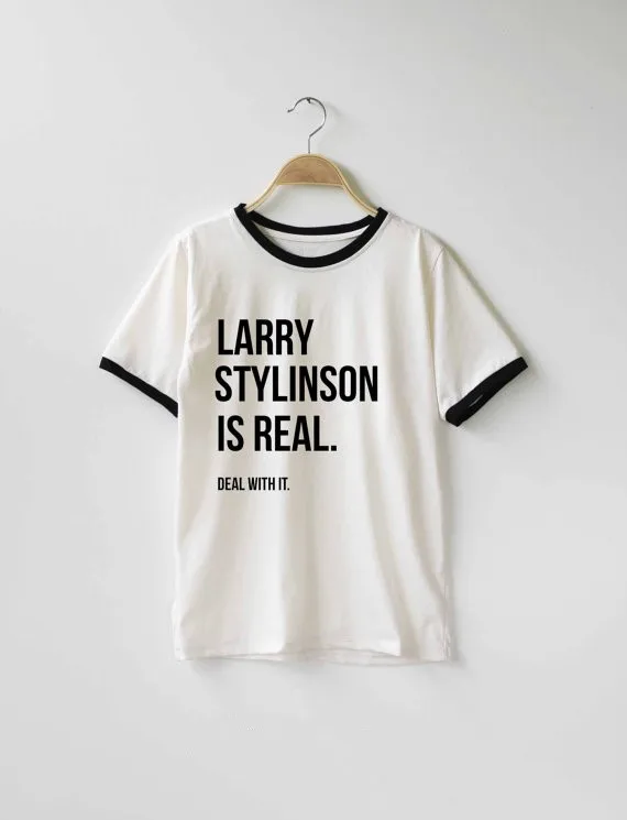 Ларри Stylinson реально иметь дело с ним модная футболка футболки Tumblr для девочек