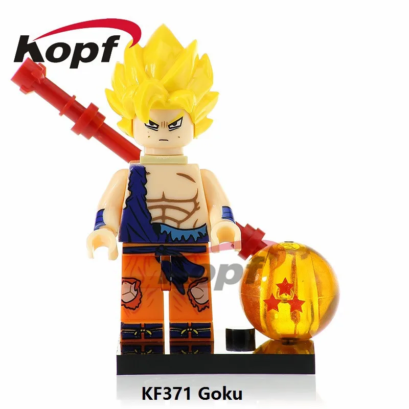 KF371 Without Box Одиночная строительных блоков Dragon Ball Z Majin Boo Android 16 Dyspo Kaio Shin Goku Ssj Xeno фигурки Детские модельные игрушки KF497 - Color: KF371 Without Box