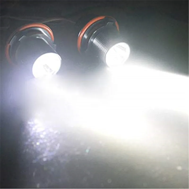 2 шт. 5 Вт для BMW E39 E53 E60 E61 E64 E65 E66 E87 X3 X5 LED Angel Eye Halo Кольцо маркер боковой свет белый