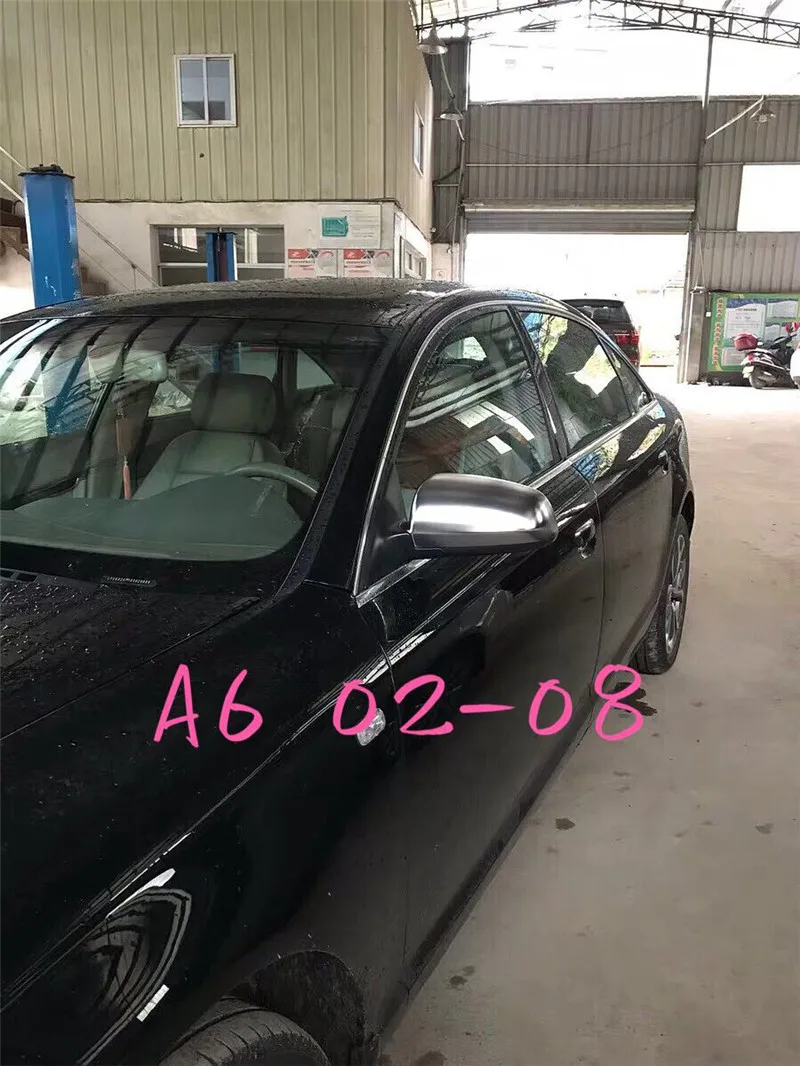 Автомобильные аксессуары для Audi A4 B7 A6 C5 S4 A3 02-10 матовое серебряное зеркало заднего вида крышки бокового зеркала для audi A6C5 A4 2000-2008