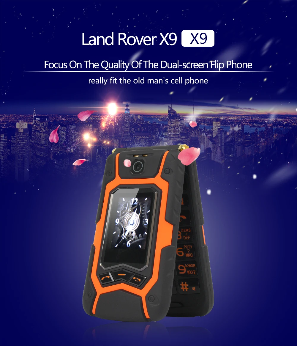 Аккумулятор Land Rover 16800mAh 3,7 V для Land Rover X9/X28 с двойным сенсорным экраном флип-телефон с кнопкой