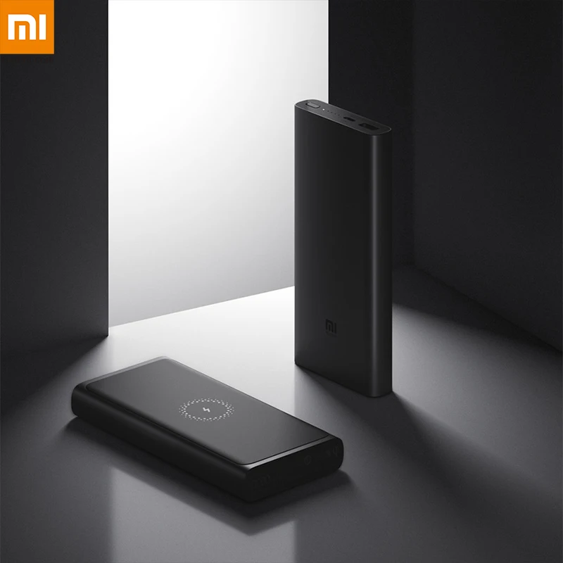 Xiaomi Mi Беспроводной внешний аккумулятор 10000 мАч PLM11ZM Qi Быстрая зарядка usb type C внешний аккумулятор Макс 10 Вт портативное быстрое зарядное устройство