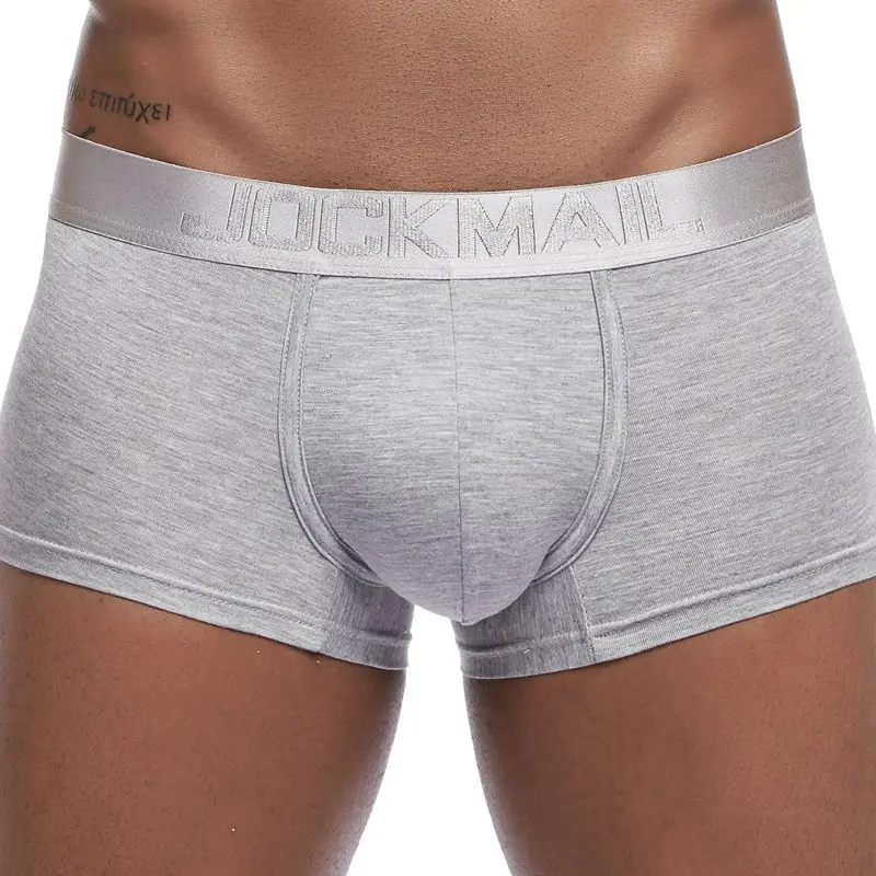 Мужские трусы боксеры JOCKMAIL однотонные Мягкие Трусы из модала для геев