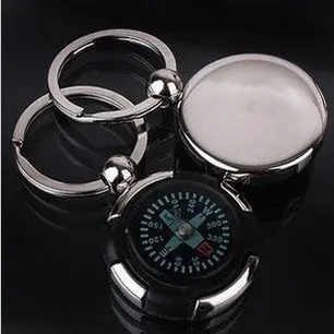 Stainlessteel компас брелок колцо для ключей держатель цепи модные ювелирные изделия