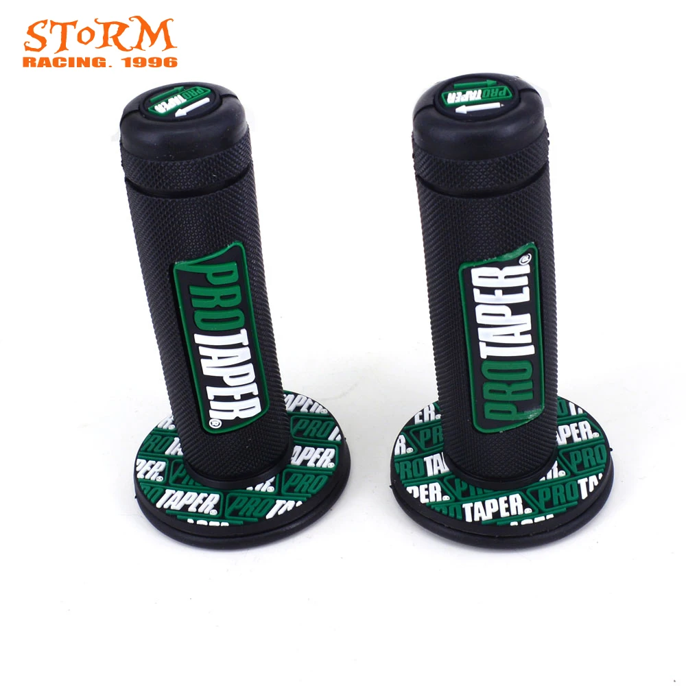 green Мотоцикл 7/" Ручка гелевая Тормозная ручка резиновая для YAMAHA HONDA EXC SX YZF KTM CRF Protaper Pro taper Dirt Bike - Цвет: green