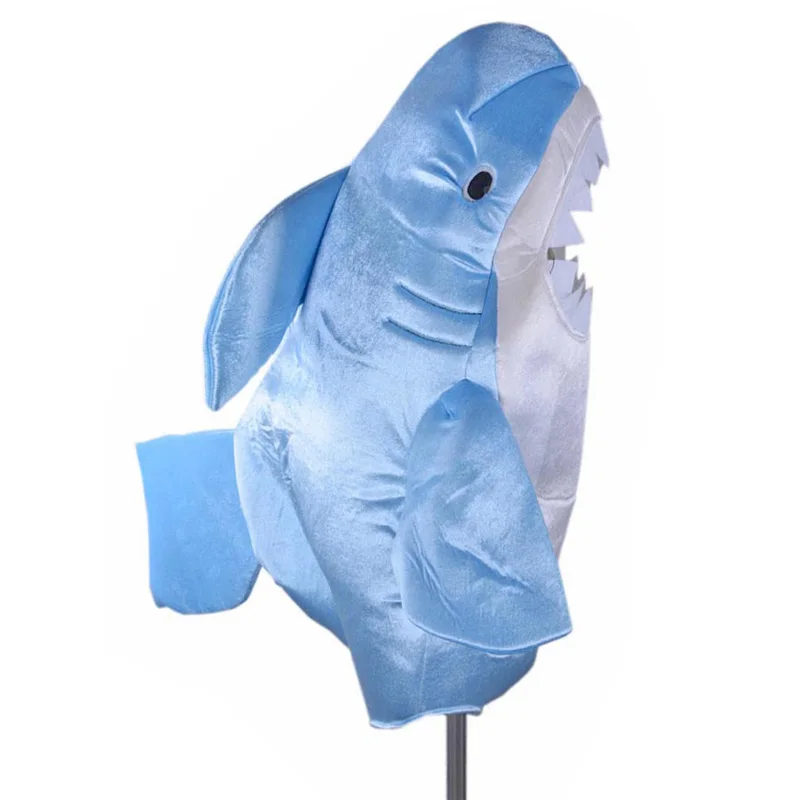 

Children Blue Shark Costume Party Kids Mascot Halloween Parent-child Game Animal Jumpsuit Cosplay Fancy Dress