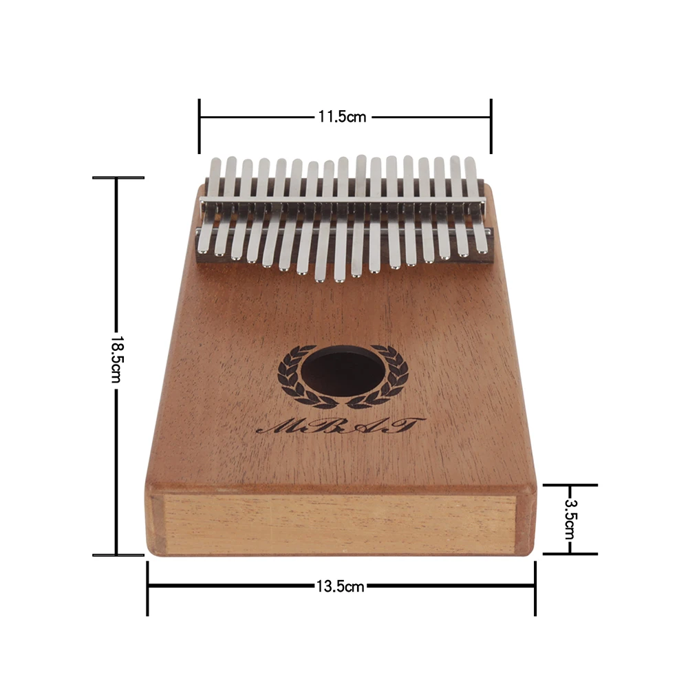 17 клавишным Kalimba игрушечное пианино Mbira красного дерева с местом для хранения