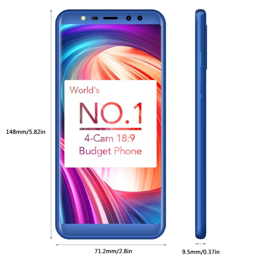 LEAGOO M9 смартфон 3G 5 &quot18:9 мобильных телефонов четыре камеры Android 7 0 mt6580a ядра 2 ГБ + 16