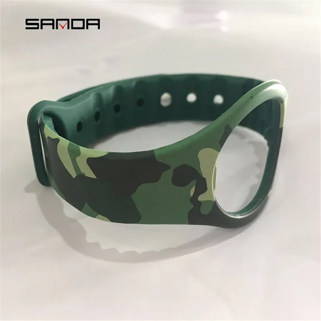 Дополнительные Ремешки для наручных часов SD01 SD02 Смарт часы Санда силиконовый ремешок браслет для мужчин и женщин - Цвет ремешка: army green