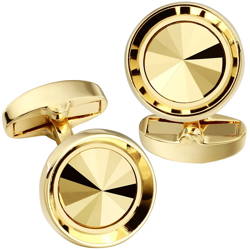 Gold and gold HAWSON запонки для мужчин-модные многоцветные мужские запонки с кристаллами Swarovski, французские запонки для рубашек, для повседневного прополка, бизнес с логотипом - Окраска металла: Gold and gold