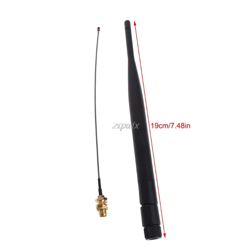 

2.4GHz 5dBi Wifi Antenna PCI U.FL IPX to RP SMA Male Pigtail Extension Cable Whosale&Dropship