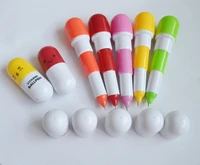 promotional pill shape retractable ballpoint pen 1c customized logo imprinting for addvertising