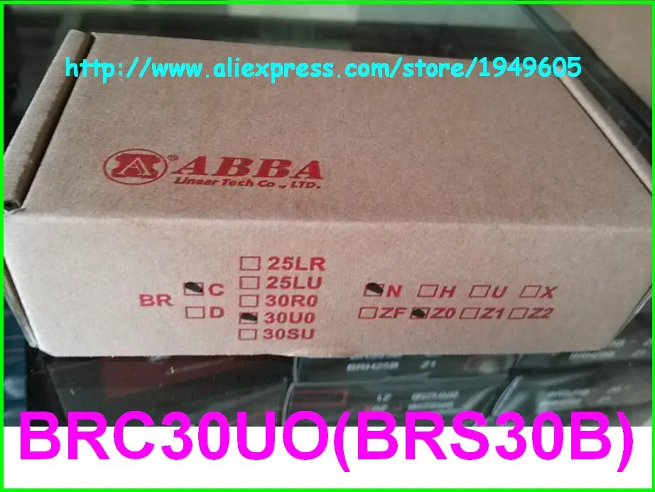 1 шт. 100% оригинальные линейные подшипники Taiwan ABBA BRS30B BRC30UO квадратные слайдеры |
