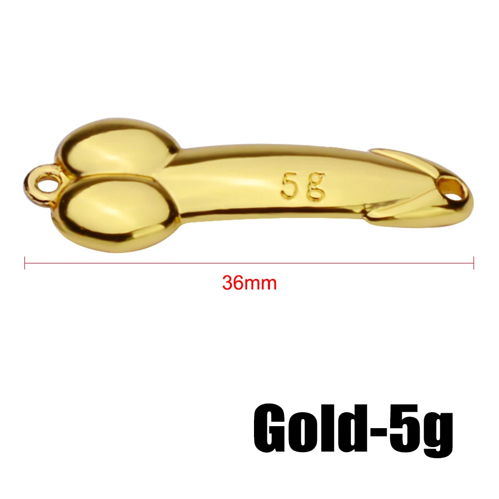 Gold 5g Рыболовные приманки Peche 5 г, 10 г, 15 г, 20 г, 28 г VIB, джиг-воблер, металлическая ложка с блестками, жесткие приманки, искусственная медь, без крючков, Isca Pesca - Цвет: Gold 5g