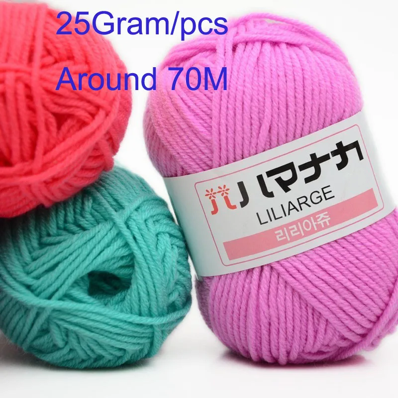 Knitting Yarn soft warm knitted Wool threads For Baby Scarf Coat Sweater Knit 25gram/roll | Дом и сад