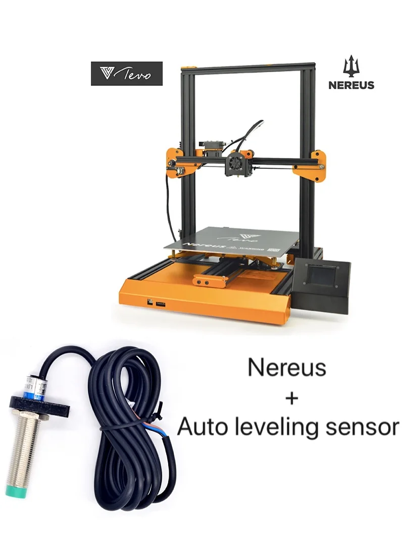 Nereus Auto leveling TEVO Nereus 3d принтер размер 320*320*400 мм WiFi управление и красочный сенсорный экран металлический предварительно собранный Impressora 3D комплект - Цвет: Nereus Auto leveling
