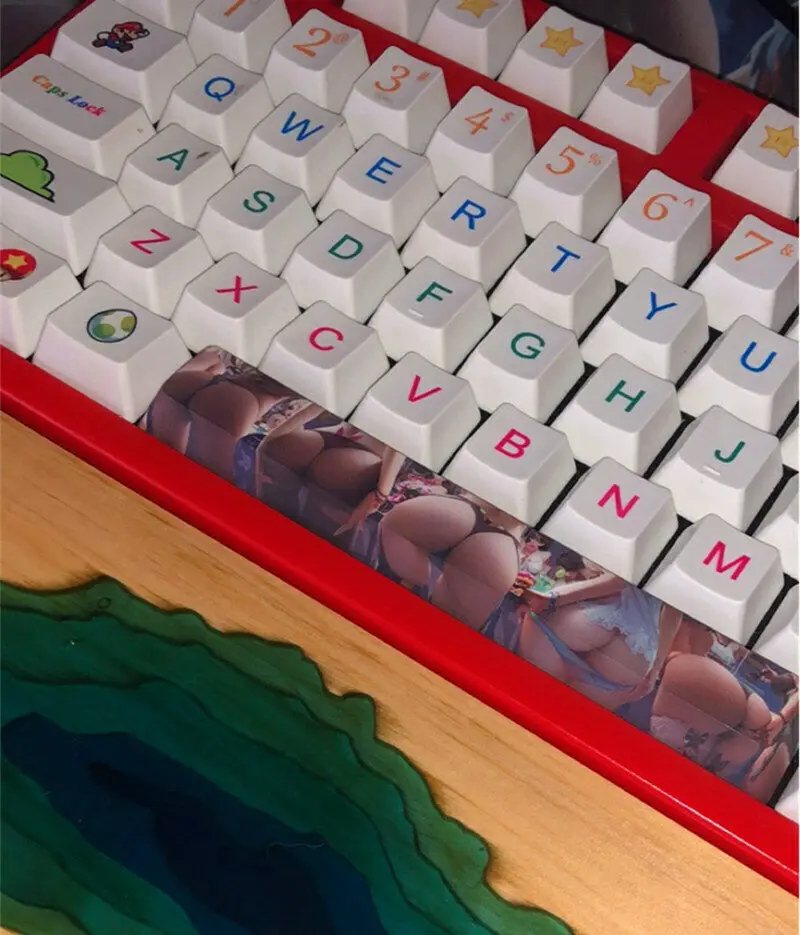 OW Overwatch Dye-subкровать пробел ключ крышка Толстая PBT ключ крышка s Вишневый профиль 6,25X11,6 см для механической игровой клавиатуры