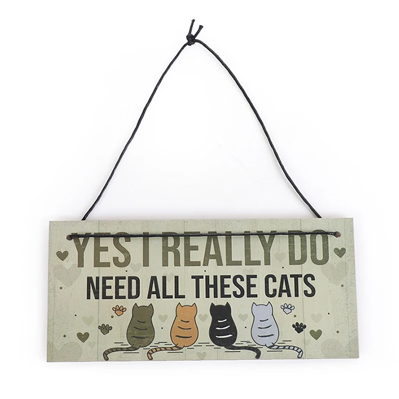 1 шт. деревянная подвесная табличка в виде кошки|Таблички и знаки| |