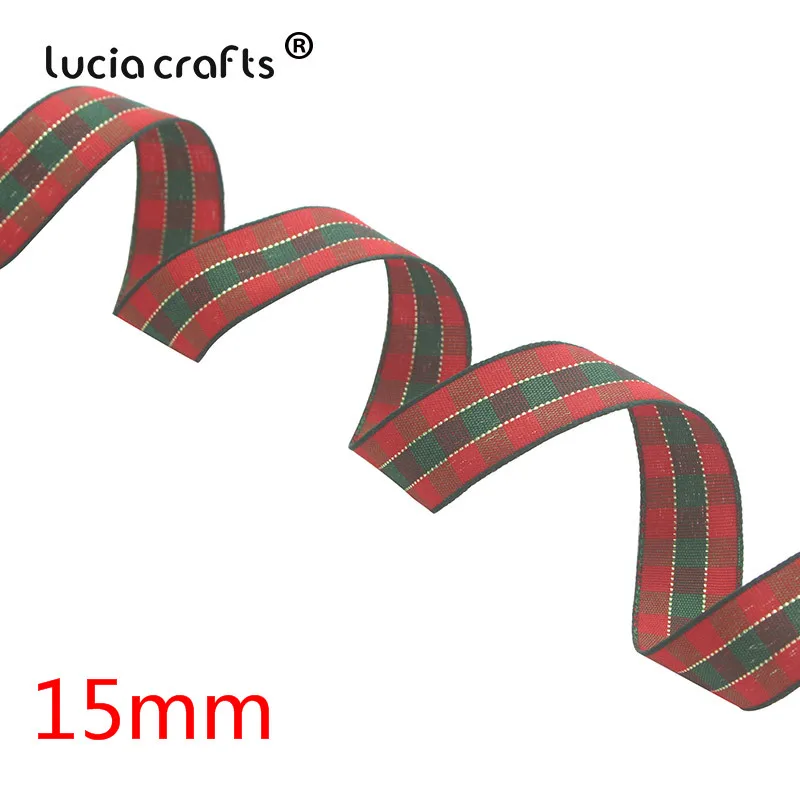 Color4 15mm 5 ярдов/10/15/25/40 мм сетки печатных Grosgrain ленты поделки своими руками Головные уборы Подарок декоративно-упаковочная лента вечерние Новогоднее украшение P0801 - Цвет: Color4 15mm