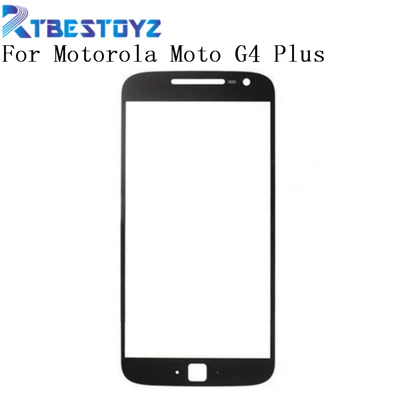 

RTBESTOYZ черно-белый для Motorola Moto G4 Plus Переднее стекло 5,5 дюйма сенсорный экран внешняя панель объектива Ремонт Запасная часть