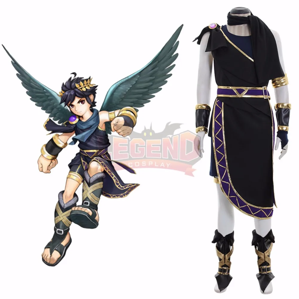 Kid Icarus восстание яма Косплэй костюм, полный набор индивидуальный заказ костюм для Хеллоуина