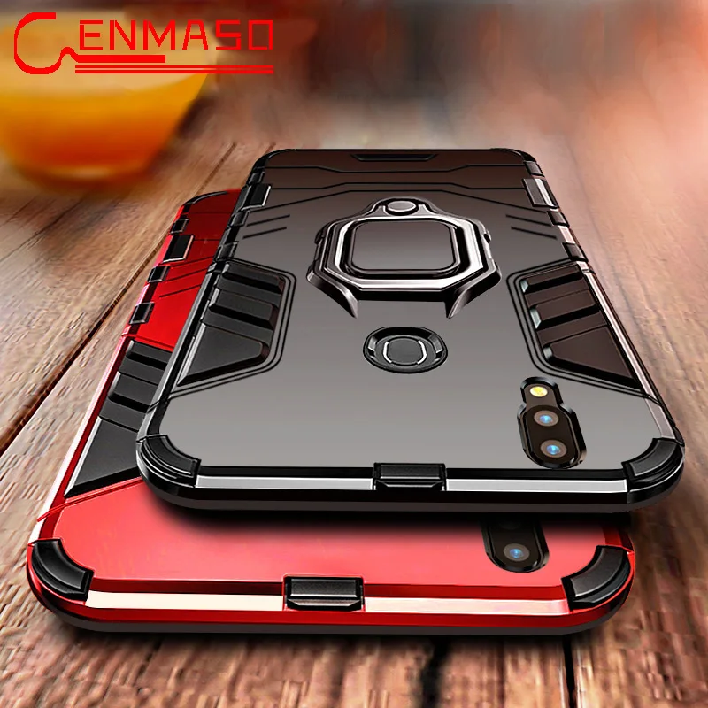 Чехол для Honor play 20 Pro note 10 lite 10i 20i 8x Max V10 8S задняя крышка для huawei mate 20 Pro X Y9 бронированный Чехол-держатель