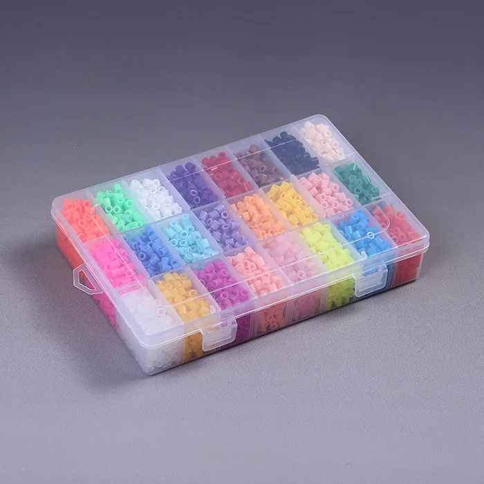24 цвета Perler Beads 5500 шт набор коробок из 5 мм Хама бусины для детей Обучающие